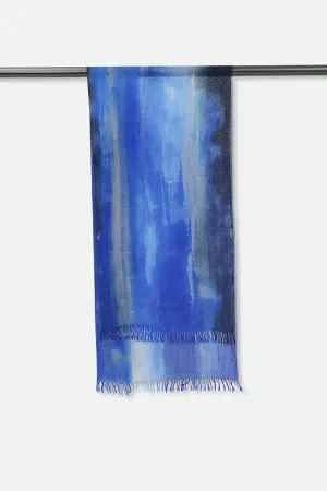 SKYLINE BLUE ITALIAN CASHMERE SCARF