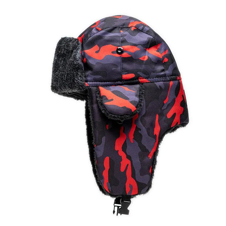 Trapper Hat | Fire Military Camo