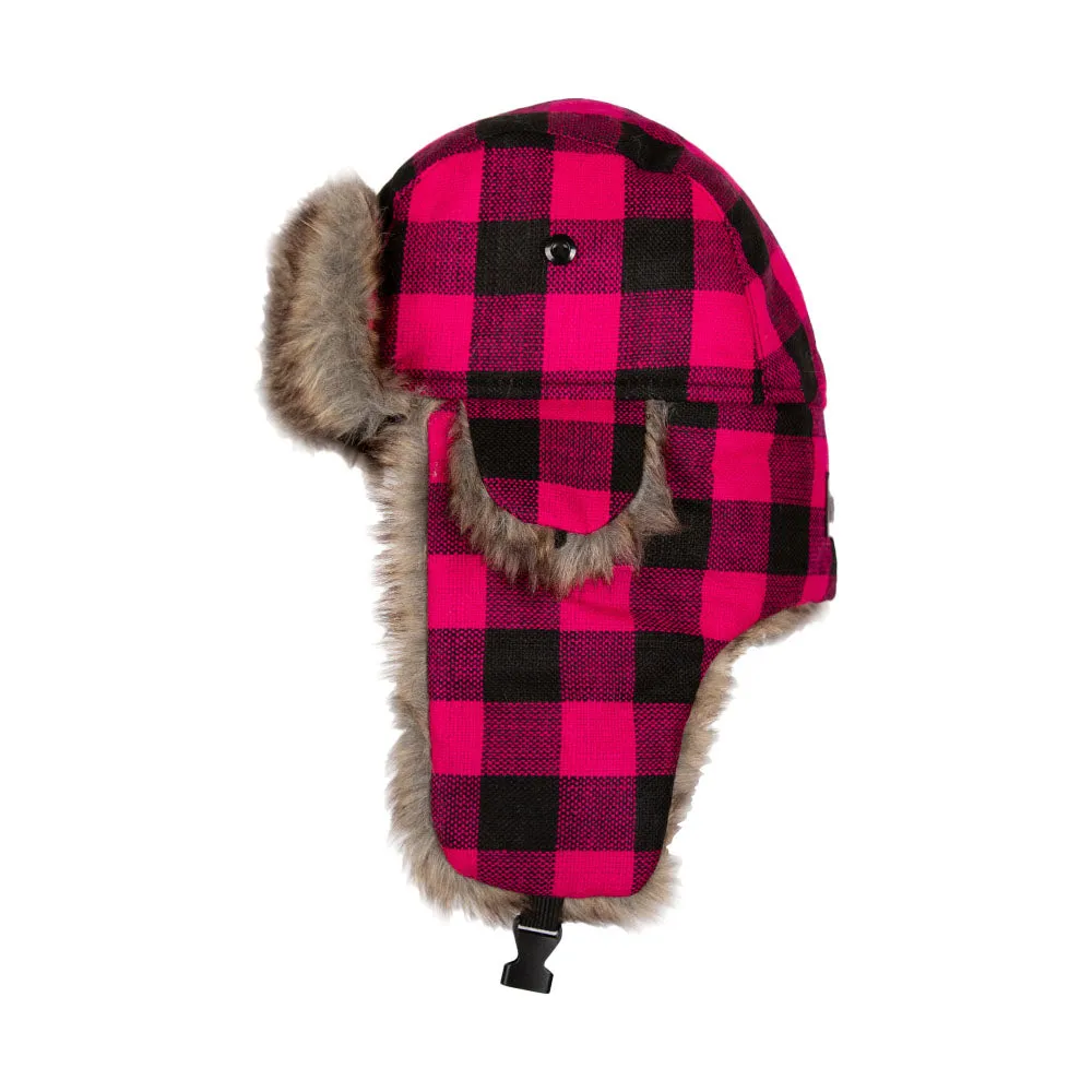 Trapper Hat | Lumberjack | Pink