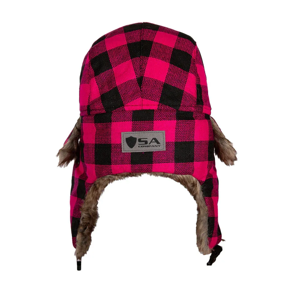 Trapper Hat | Lumberjack | Pink