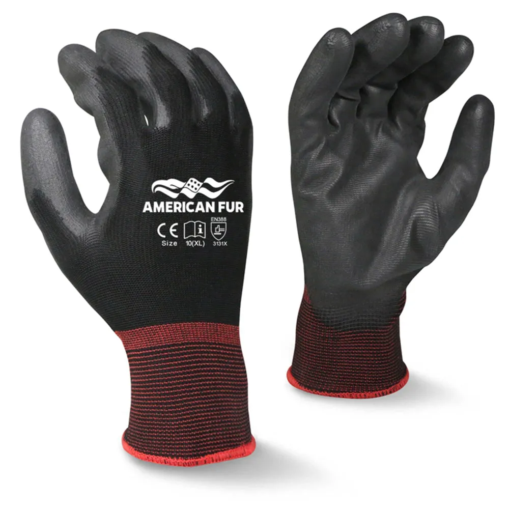 Ultra-Thin PU Palm Coated Multi-Purpose Work Gloves