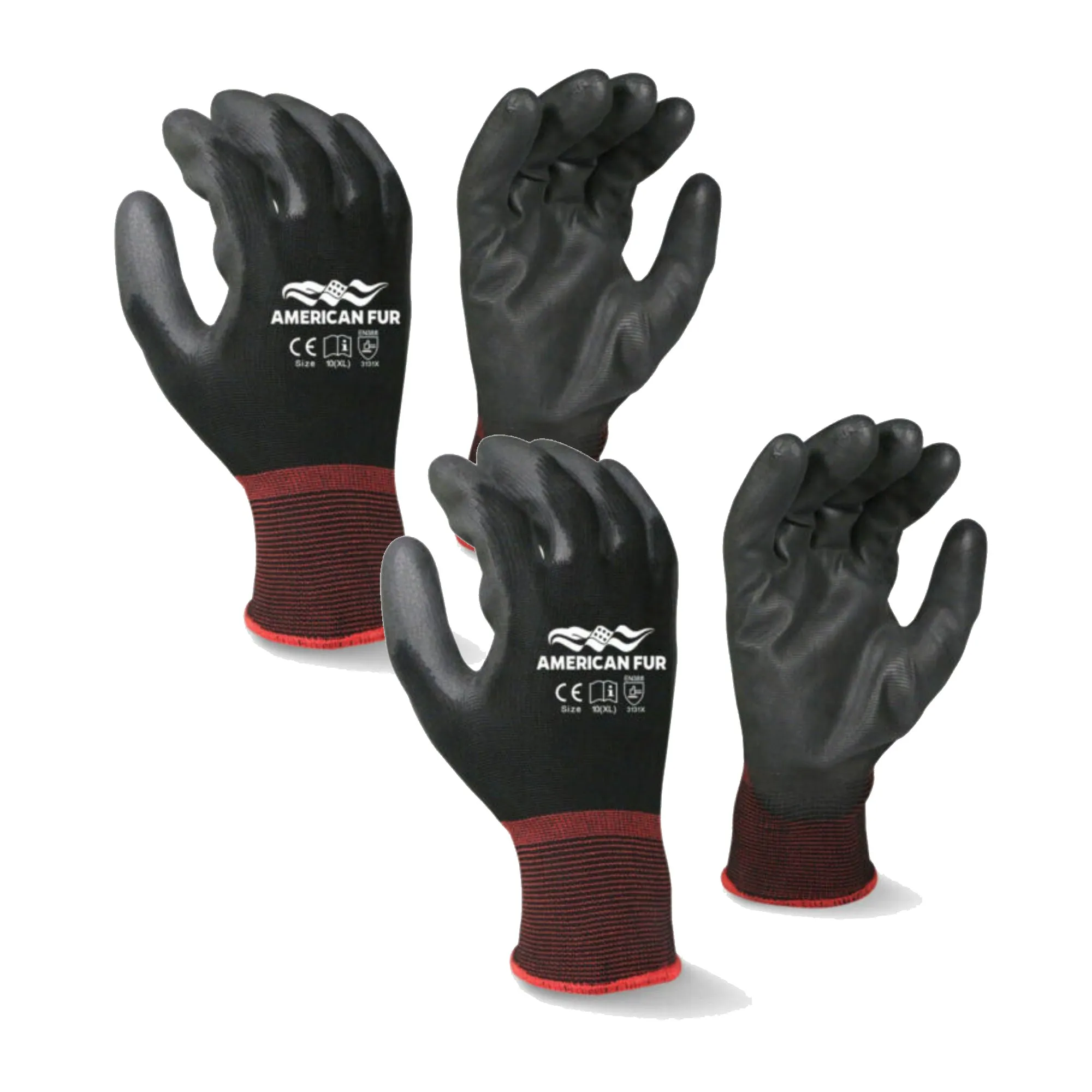 Ultra-Thin PU Palm Coated Multi-Purpose Work Gloves