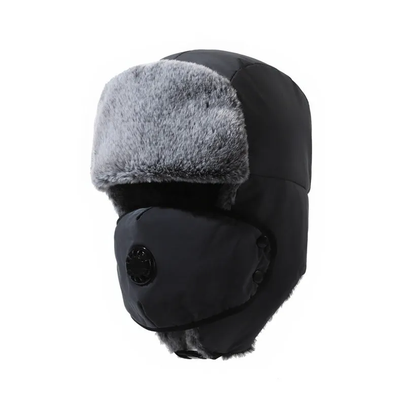 Ushanka Men's Windproof Earflaps Warm Hat Outdoor