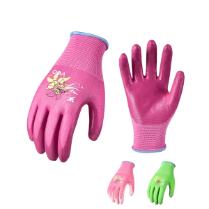 Vgo... 3 Pairs Nitrile Coating, Dipping Gardening and Work Gloves for Women (3Colors,NT2110-P)