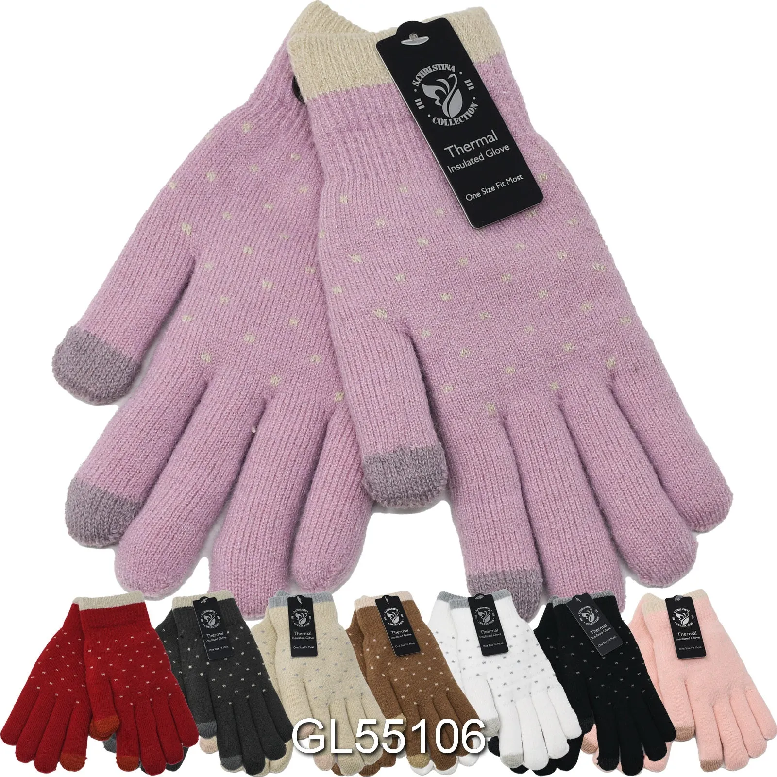 Women Thermal Insulated Touch Screen Winter Gloves GL55106