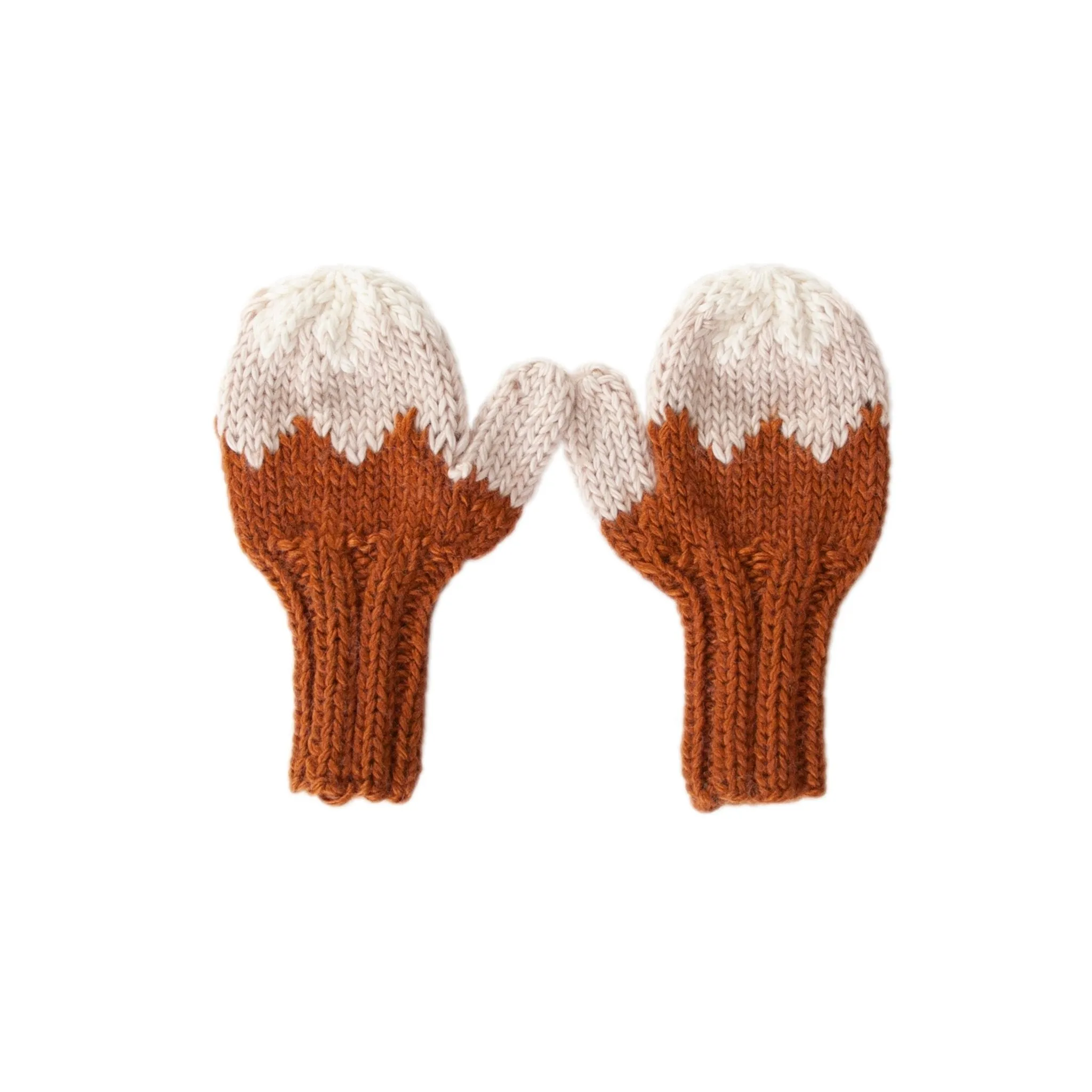 Zig Zag Mittens Chestnut